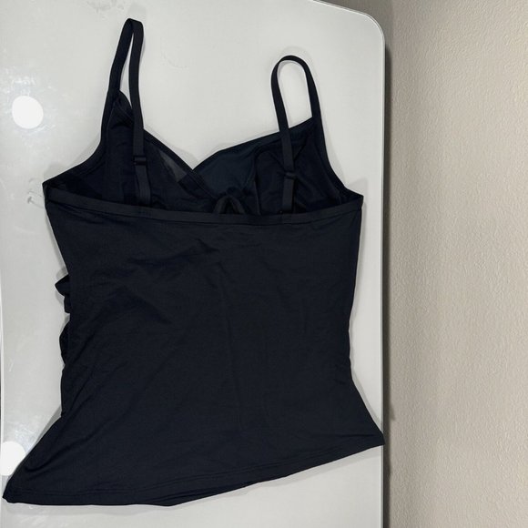 NEW $115 Sea Level [ 16 DD/E Cup ]‎ Twist front Tankini Top in Black - Picture 7 of 12